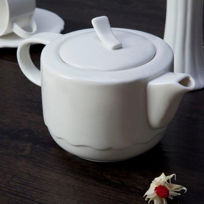 superior quality new design white porcelain teapot ceramic teapot white teapot