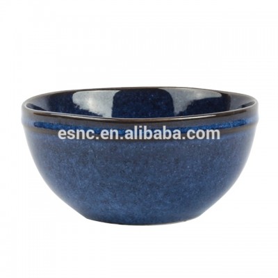 small ceramic cereal bowl in stoneware with color glaze