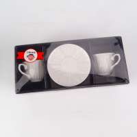 2pcs Set 90CC Coffee Set Arabic Cups Tea Set Arabic With Saucer