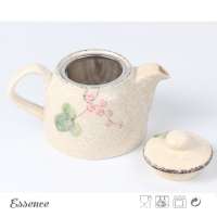 Flower hand painting japanese stoneware tea pot set arabic