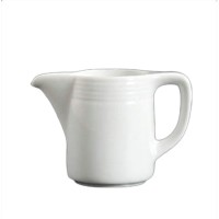 Hot sale chaozhou factory direct sell 150 ml ceramic white color coffee milk jug