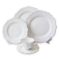 Morandi Colored Decorative Bone China Wedding Plates